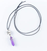 Amethyst crystal pendant